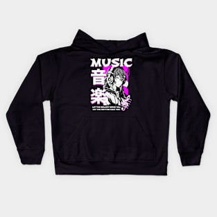 Music Anime Style Kids Hoodie